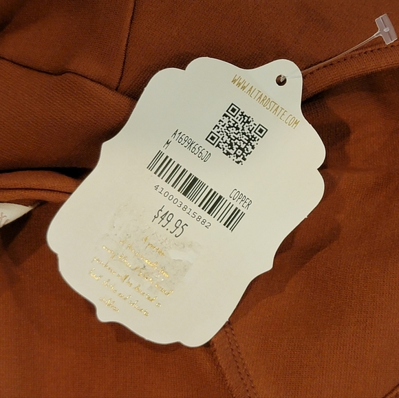 Altar'd State Pointe Halter Top in Copper - Picture 6 of 6